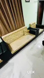 5 seater sofa(3+1+1) and Dining Table with 4 chair