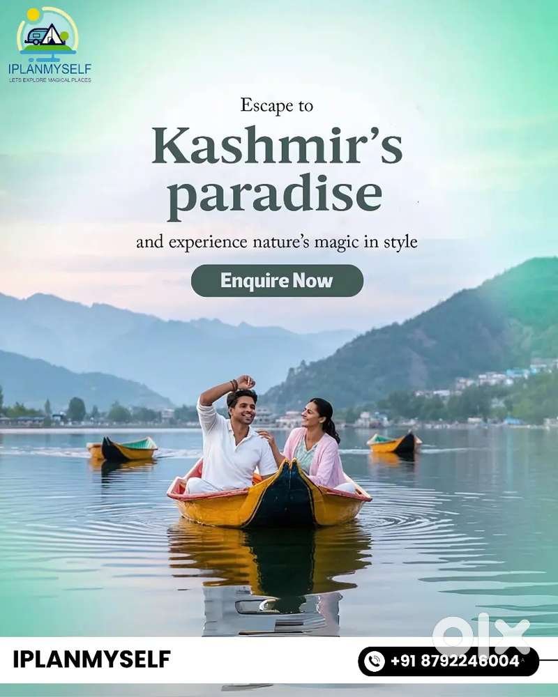 Kashmir Holiday for 5 nights & 6 days @ 15,999/- PP Based on 4 members