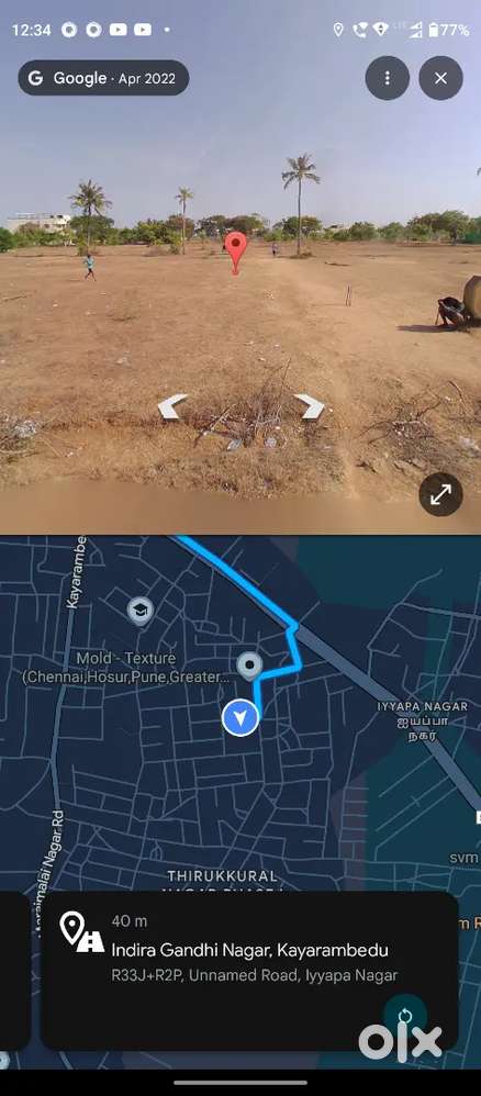 Guduvanchery kayarambedu near plot