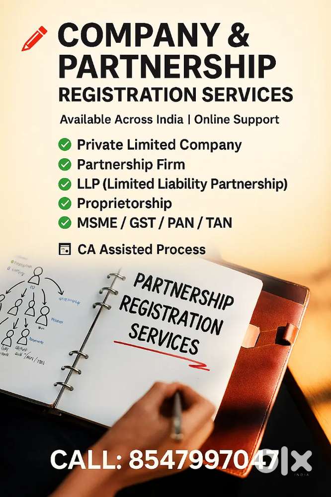 Company & Partnership Registration Services  Pvt Ltd  GST  PAN