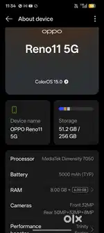 OPPO Reno 11 5G   os 15