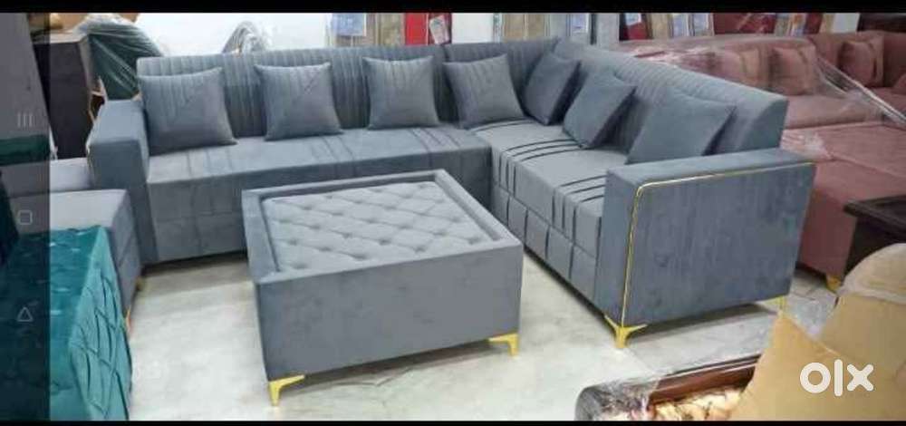 Saturday sale buy new sofa 8490, L type sofa 13990/-Emi on Bajaj