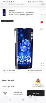 Godrej new fridge used less than 3 months