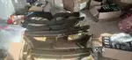 Car universal splitter kit abs plastic piano black with sides