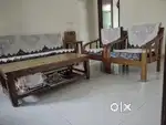 Sofa set, Computer table and Steel box