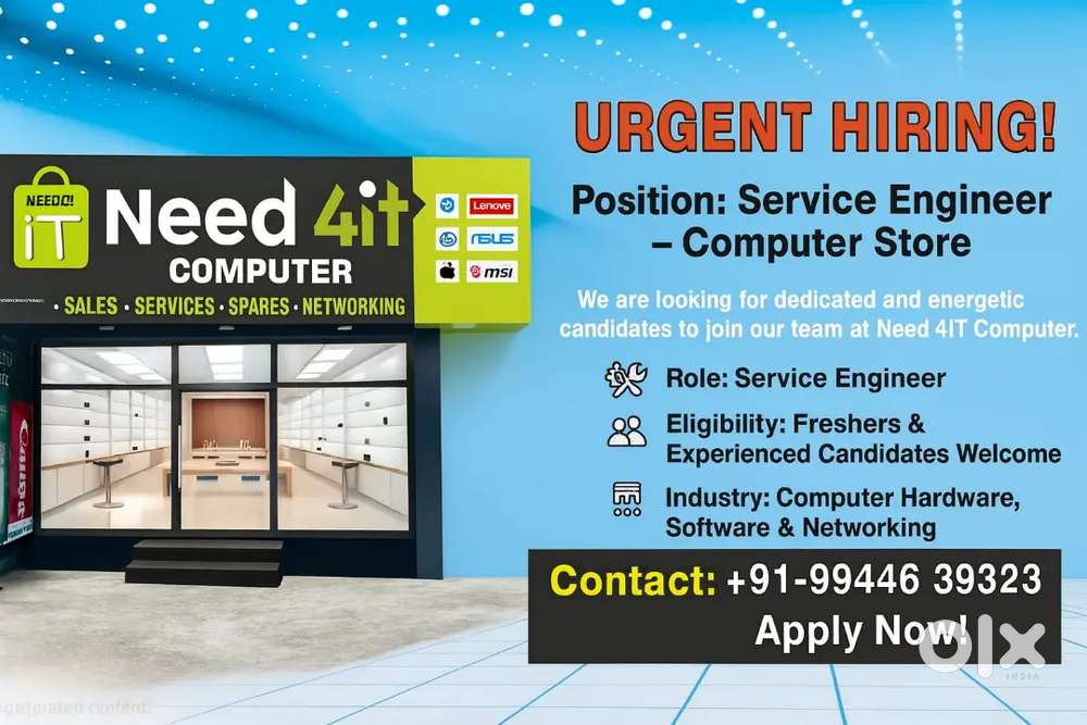 Service engineer for computer store
