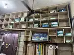 Big and small wooden drawers