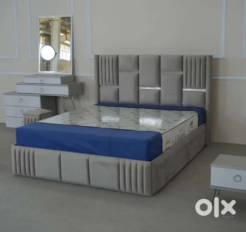 Double bed with box storage stylish and comfortabl direct from factory