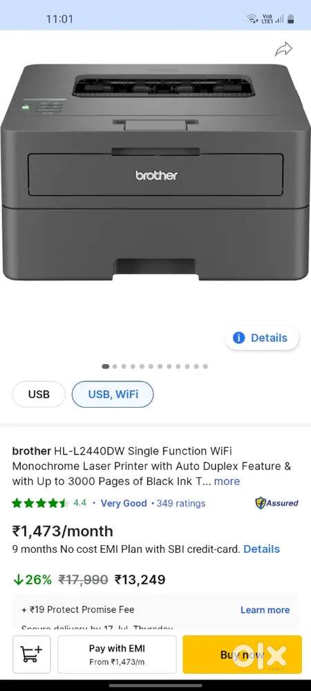 AUTOMATIC DUAL SIDE LASER PRINTER