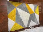Rarely used 3-month old handmade microfiber 4x6 ft carpet