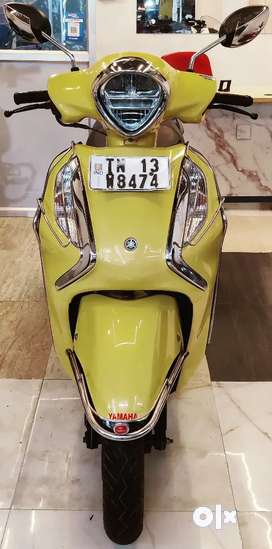 Yamaha Fascino 125 Hybrid, 2021 November model, Yellow colour