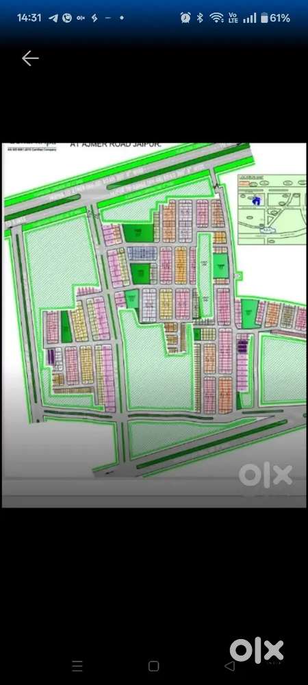 अजमेर रोड से केवल 300 मीटर दूरी पर प्लॉट
