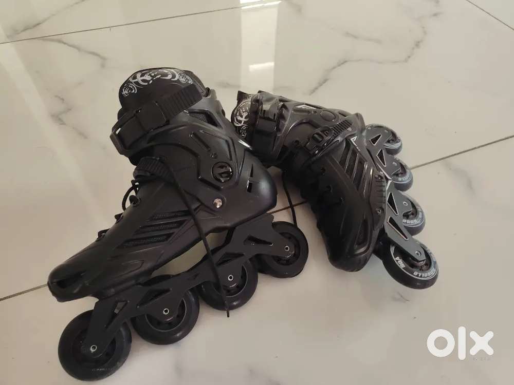Skating board and skating shoes