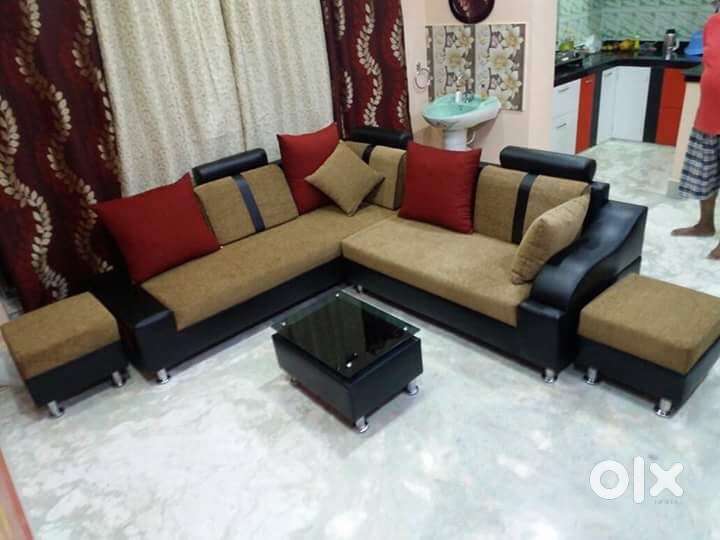 L shape sectional couch sofa