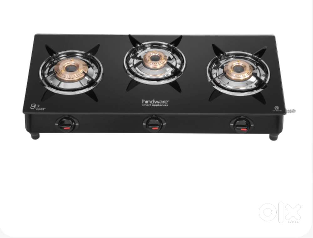 New sealed hindware 3 burner cooktop at 40% discount from MRP