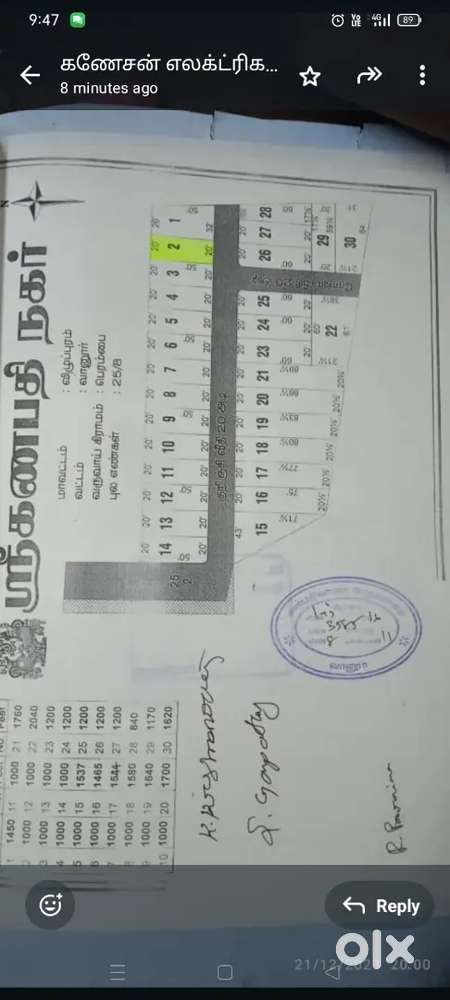 Permbai tamilnadu plot no 24