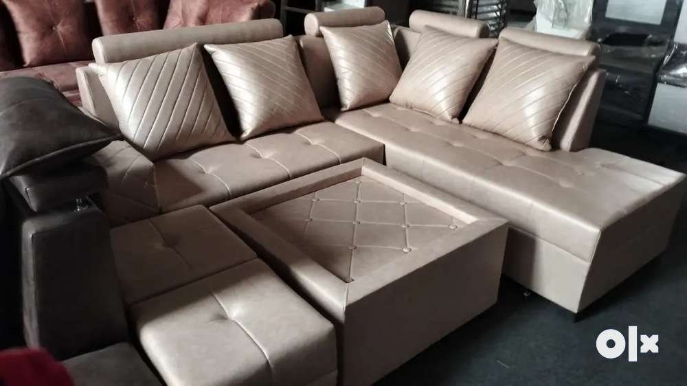 New brand L-shaped Sofa set Musa velvet 7 seater