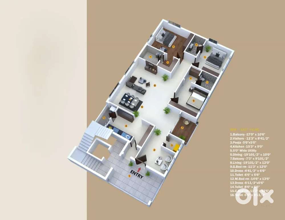 Premium 3BHK  2632 Sft  Sidhartha Nagar  Limited time Offer