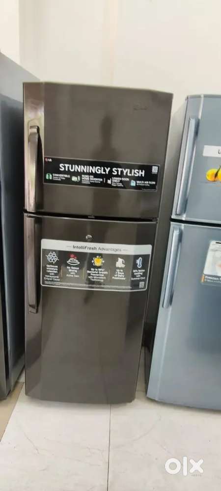 Double door fridge with warranty good condition