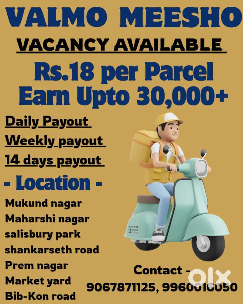 Vacancy for Delivery Boy