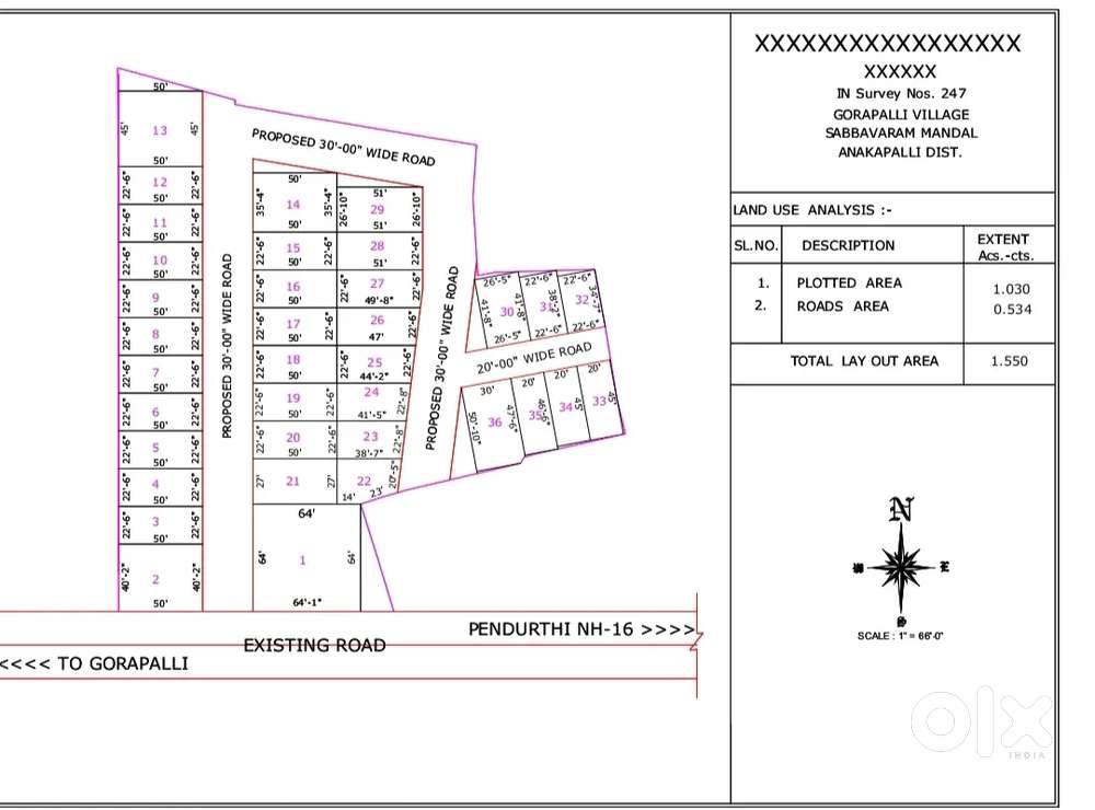 Residential Open plots available @Pendurthi