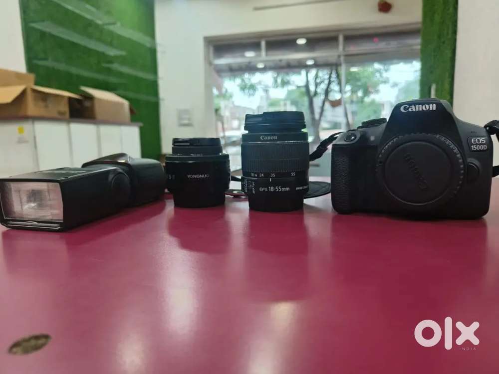 CANON EOS 1500D 18-55 WITH 50MM LENS
