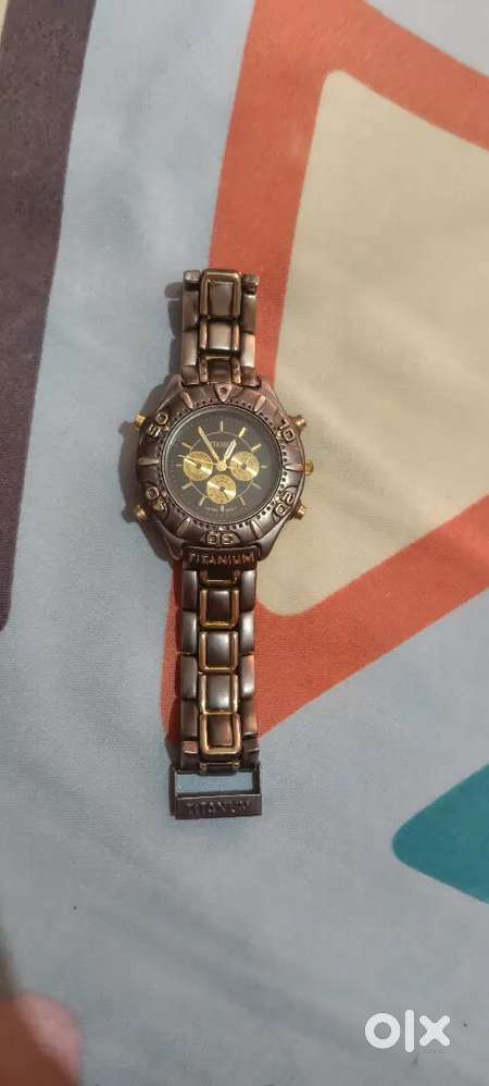 Men's Titanium Chronograph Watch Silver