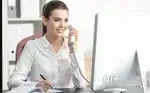 Female receptionist