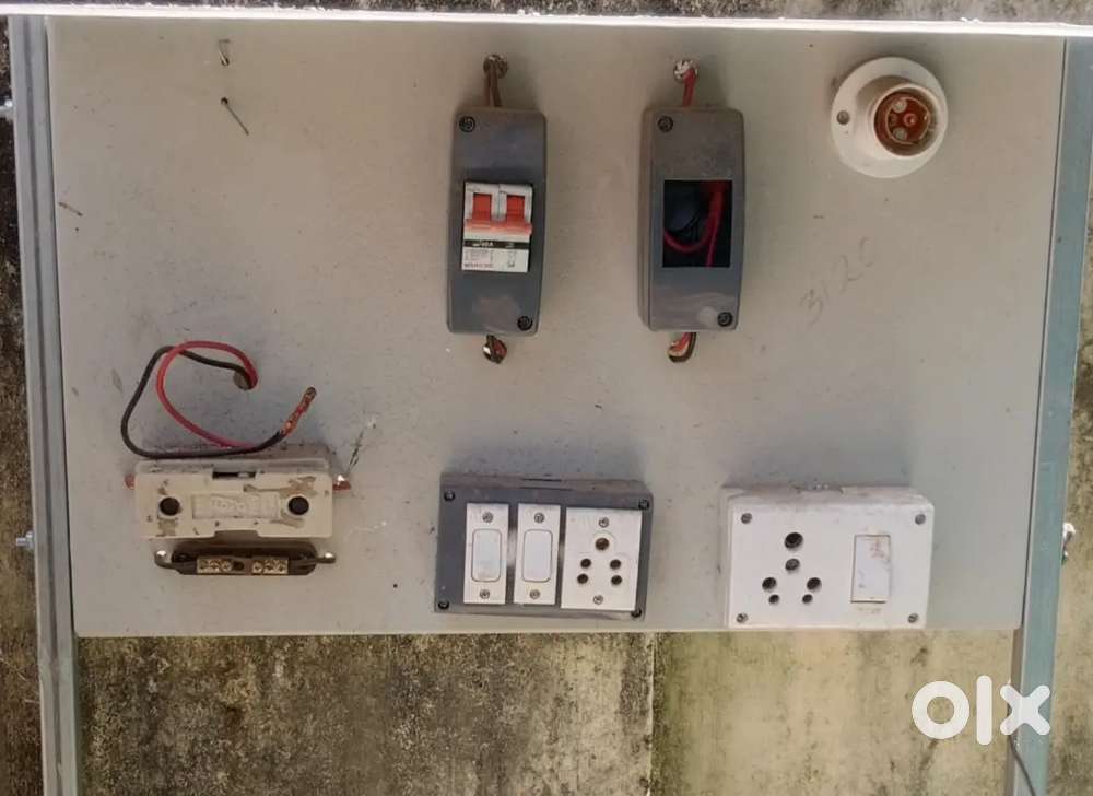 Used Electrical switchboard with MCB's and sockets