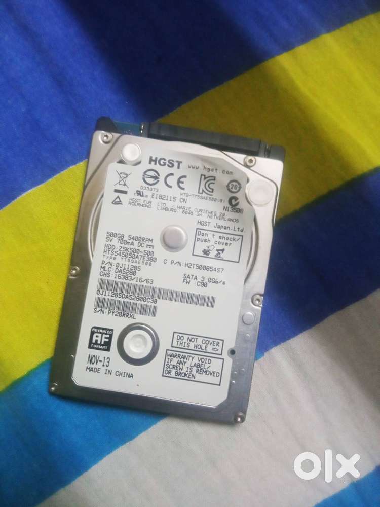 512gb sata hdd,3.0GB/S,5400rpm, working condition