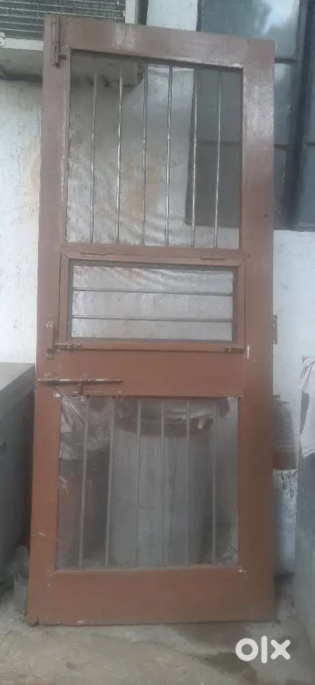 Mosquito steel jali wooden door,with good condition