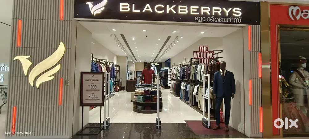 Urgently required Sales staff for Mens wear Brand at Forum mall kochi