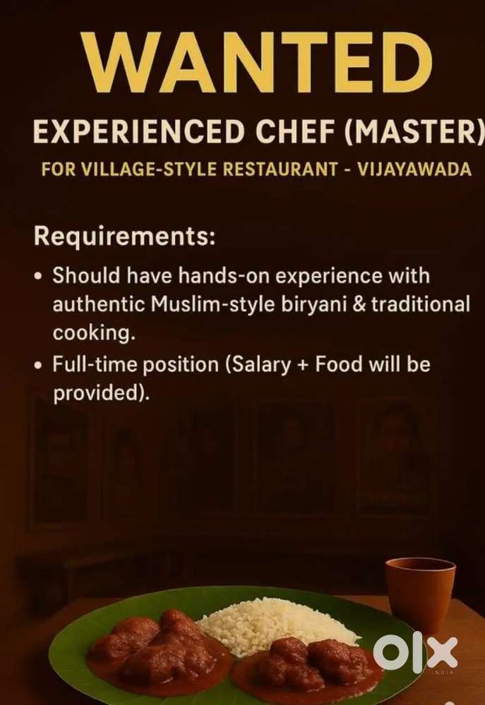 We want Biriyani Master andhra Biriyanis, south style