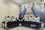 L corner sofa