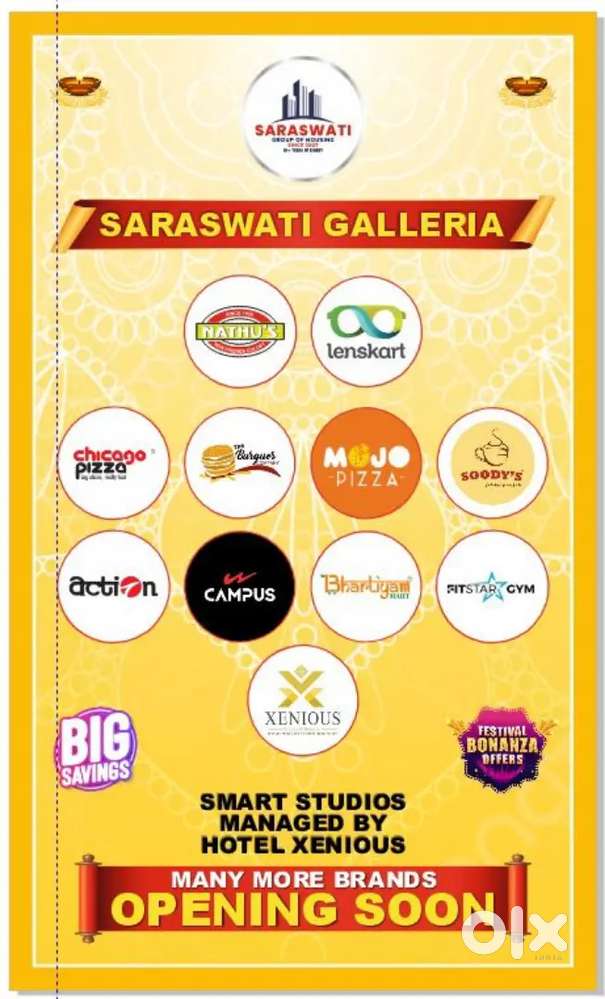 Invest in Success with Saraswati Galleria's Commercial Shops