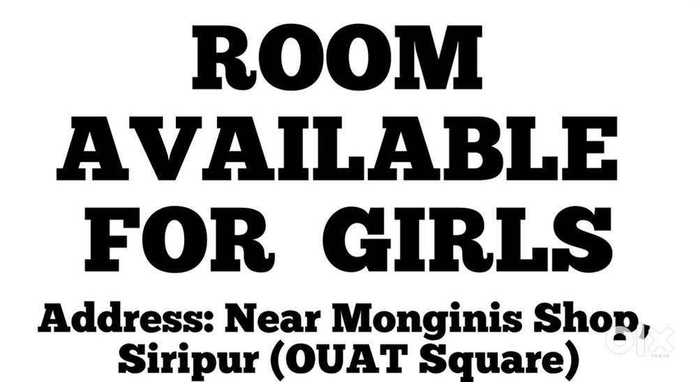 Room available for girls only Located near ouat square, Siripur