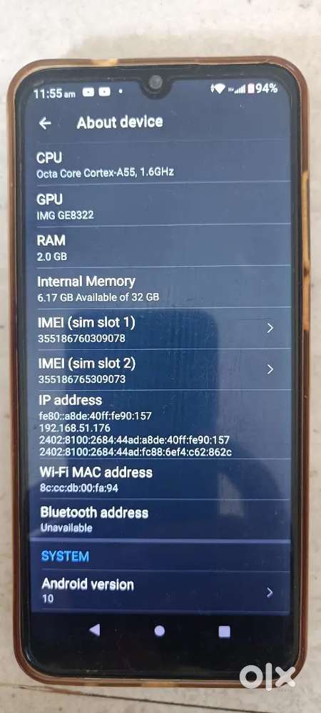 Gionee Max 32 GB working Condition