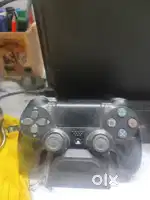 Playstation 4 with stand which charges the controller