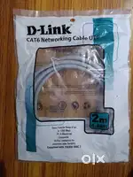 D-Link CAT6 Networking Patch Cable/cord ( 2M , brand new  Sealed Pack)