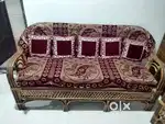 Canvas sofa set 5 seater