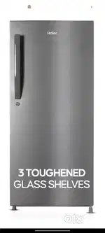 Haier 190L 4 Star Single Door Fridge–DazzleSteel | Excellent Condition