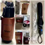 Kitchen items(new): Vacuum flask, Dry fruit tray,Water bottle,Umbrella