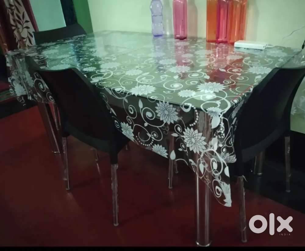 Glass Dining table with chairs