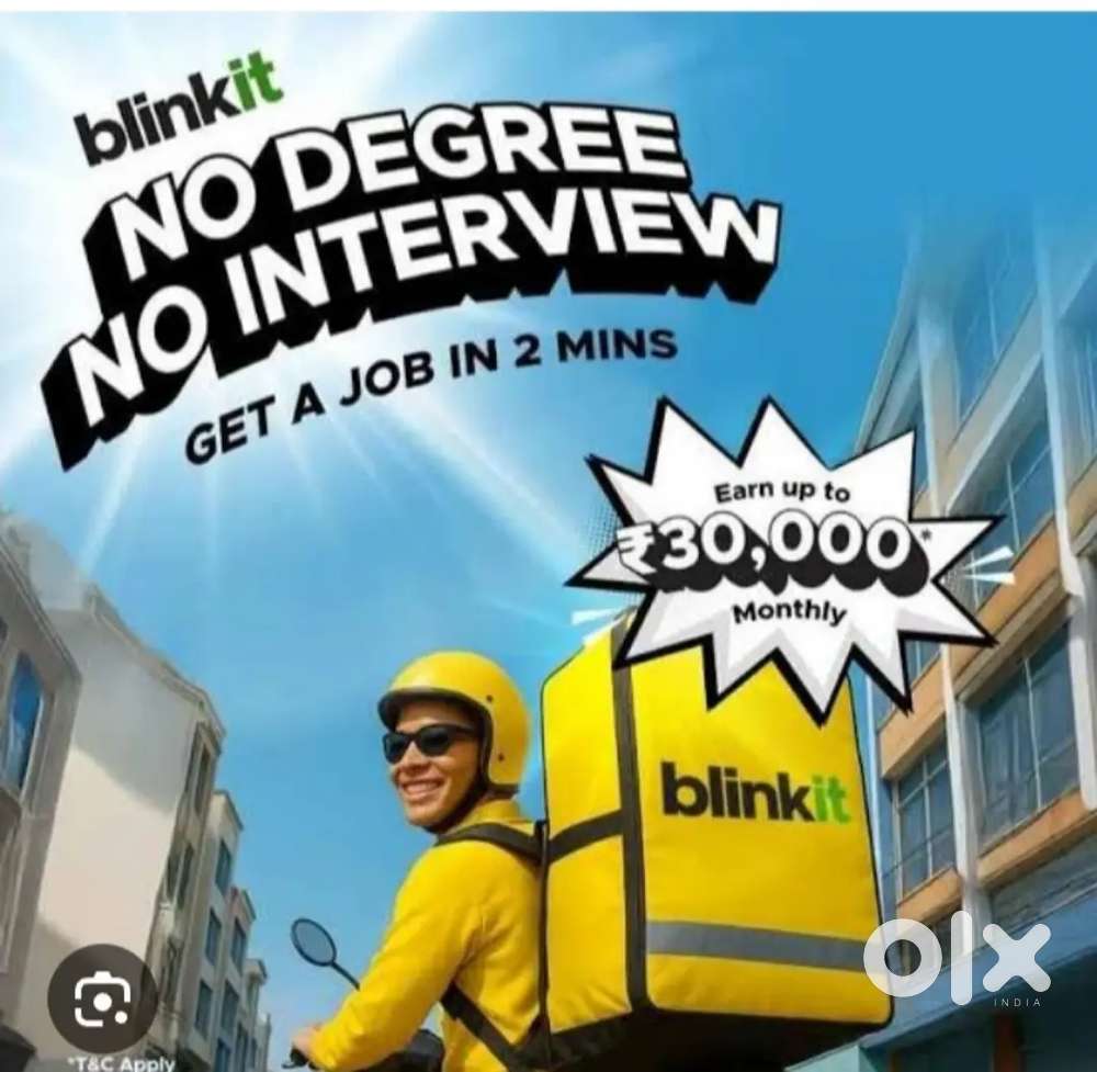 Delivery boy job for blinkit company