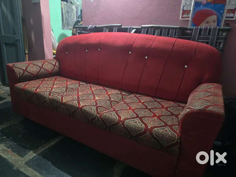 Red color sofa good Looking