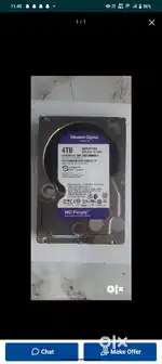 One time use 4TB harddisk
