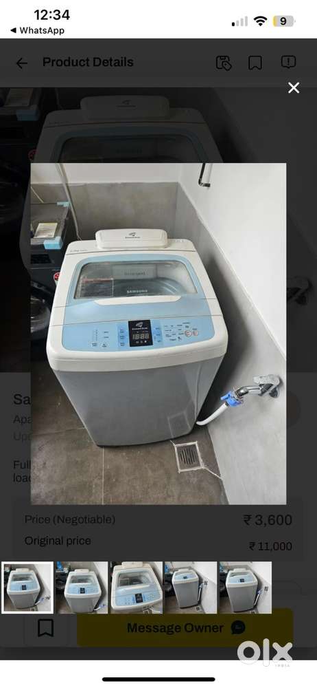Top load washing maching