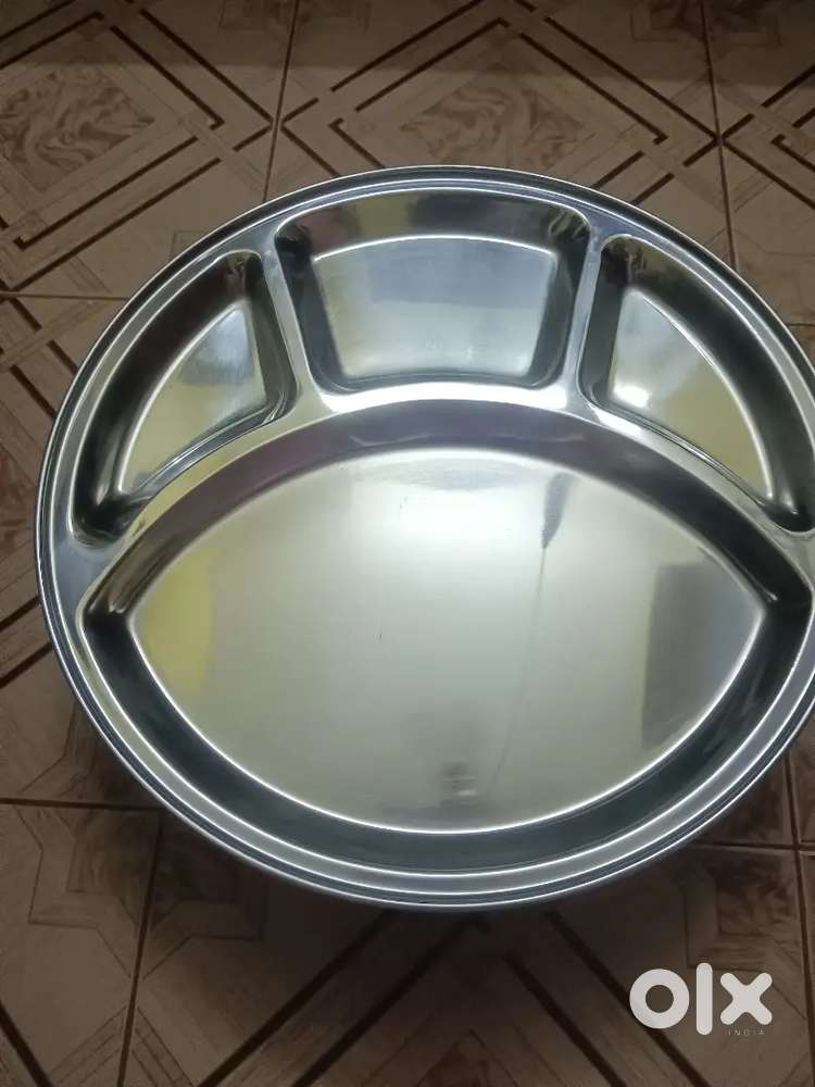New Steel lunch plates 24 nos