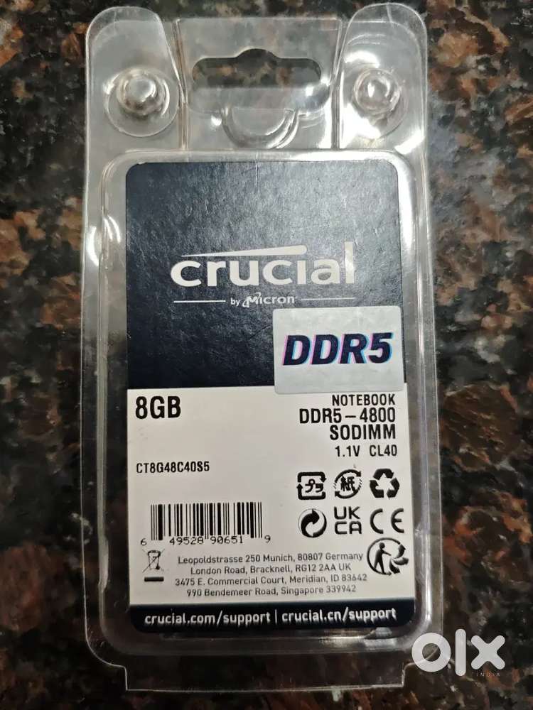NEWLY BUYED 8GB LAPTOP RAM DDR5 4800MHz