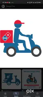 Delivery of pizza